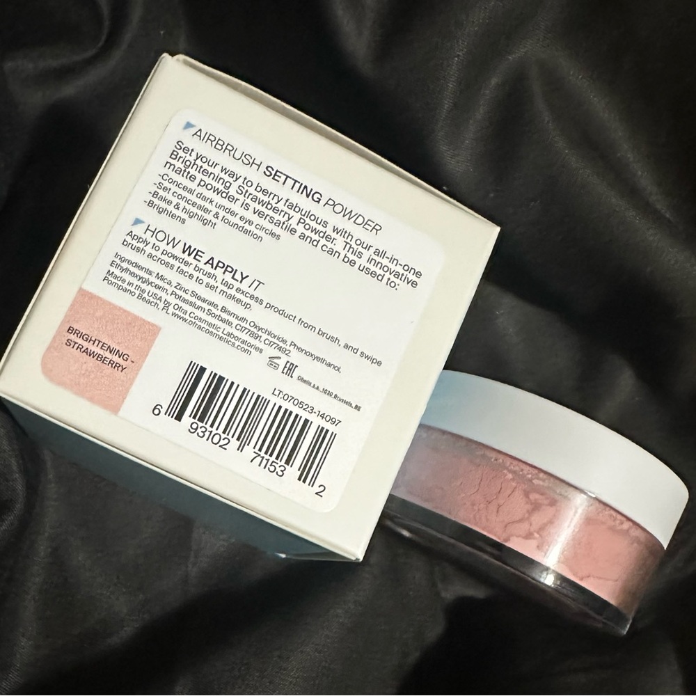 OFRA COSMETICS AIR BRUSH SETTING POWDER- BRIGHTENING STRAWBERRY-BRAND NEW in box - Picture 3 of 11
